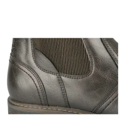Bottines Chelsea MARRON Homme Motif Uni A Enfiler