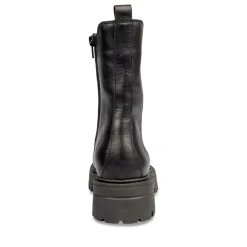 Bottines Chelsea NOIR Femme CUIR Motif Uni Fermeture éclair