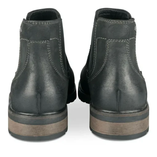 Bottines Chelsea NOIR Homme Motif Uni A Enfiler