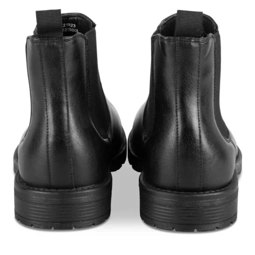 Bottines Chelsea NOIR Homme Motif Uni Elastique