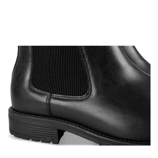 Bottines Chelsea NOIR Homme Motif Uni Elastique
