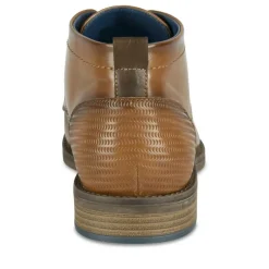 Bottines COGNAC Homme Motif Uni Lacets