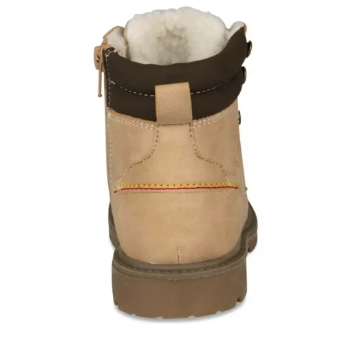 Bottines Fourré BEIGE Garçon Lacets