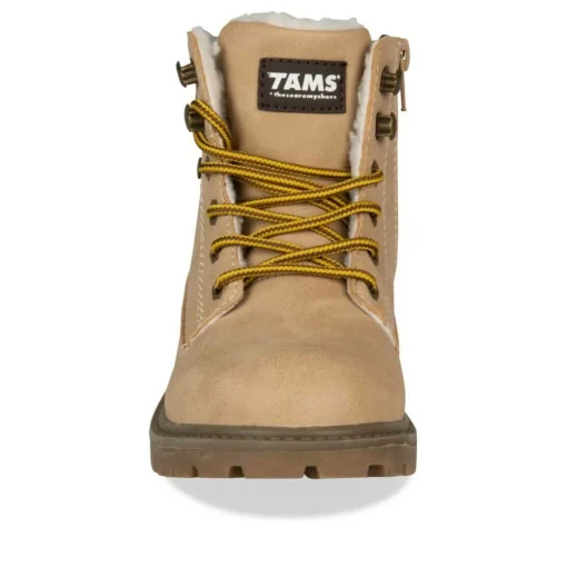 Bottines Fourré BEIGE Garçon Lacets