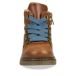 Bottines Fourré COGNAC Garçon Lacets