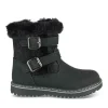Bottines Fourré NOIR Fille Motif Fausse Fourrure Fermeture éclair