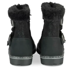 Bottines Fourré NOIR Fille Motif Fausse Fourrure Fermeture éclair