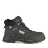 Bottines Fourré NOIR Garçon Motif Uni Lacets