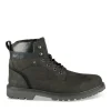 Bottines Fourré NOIR Homme CUIR Motif Uni Lacets