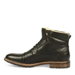 Bottines Fourré NOIR Homme Lacets