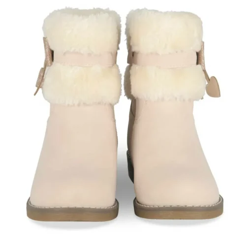 Bottines Fourré ROSE Fille Motif Etoiles Fermeture éclair