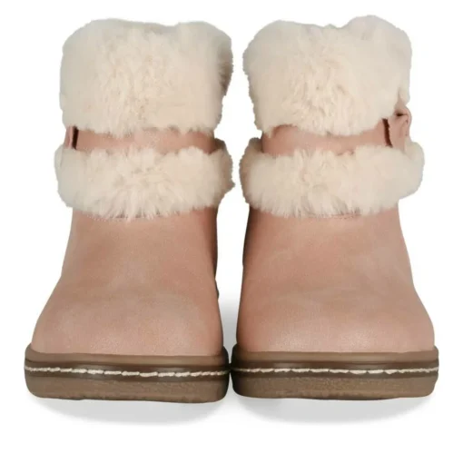 Bottines Fourré ROSE Fille Motif Iridescent Fermeture éclair