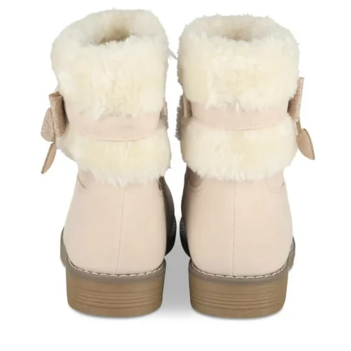 Bottines Fourré ROSE Fille Motif Etoiles Fermeture éclair