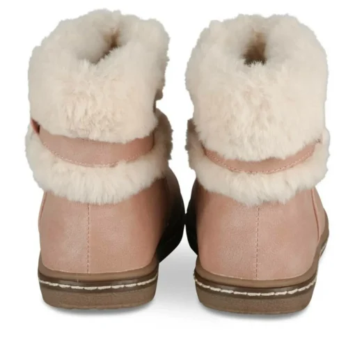 Bottines Fourré ROSE Fille Motif Iridescent Fermeture éclair