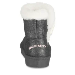 Bottines GRIS Fille Motif Uni A Enfiler