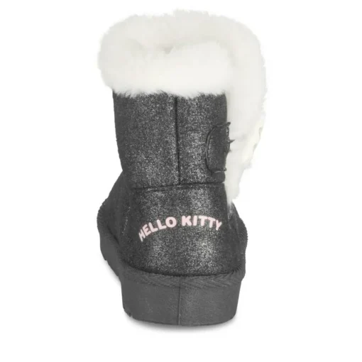 Bottines GRIS Fille Motif Uni A Enfiler