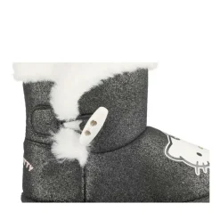 Bottines GRIS Fille Motif Uni A Enfiler