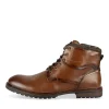 Bottines MARRON Homme Motif Uni Lacets