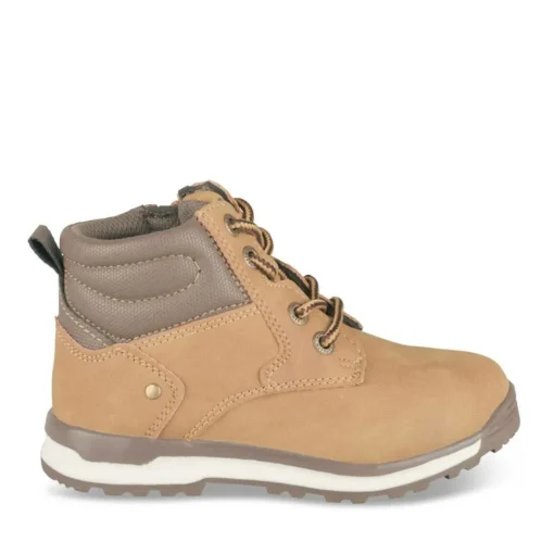 Bottines Montagne JAUNE Garçon Motif Uni Lacets