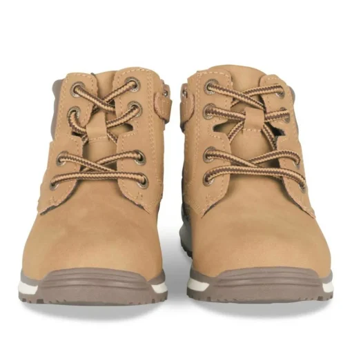 Bottines Montagne JAUNE Garçon Motif Uni Lacets