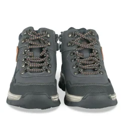 Bottines Montagne MARINE Garçon Motif Uni Lacets