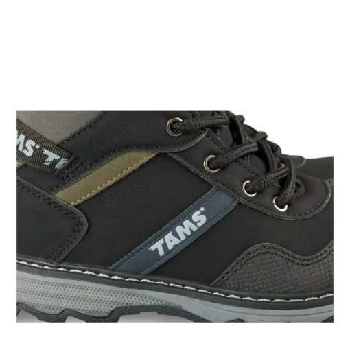 Bottines Montagne NOIR Garçon Motif Uni Lacets