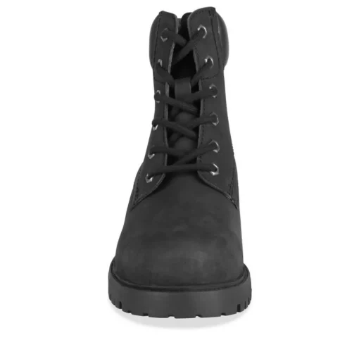 Bottines Montagne NOIR Homme CUIR Motif Uni Lacets