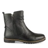 Bottines NOIR Femme CUIR Motif Uni Fermeture éclair