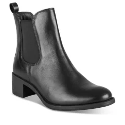 Bottines NOIR Femme CUIR Motif Uni Fermeture éclair