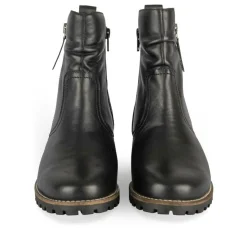 Bottines NOIR Femme CUIR Motif Uni Fermeture éclair