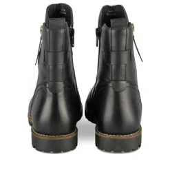 Bottines NOIR Femme CUIR Motif Uni Fermeture éclair