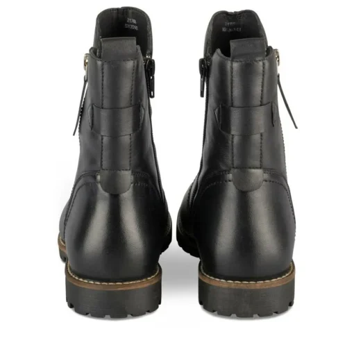 Bottines NOIR Femme CUIR Motif Uni Fermeture éclair