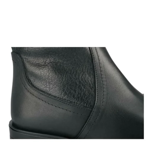 Bottines NOIR Femme CUIR Motif Uni A Enfiler