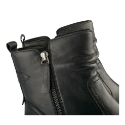Bottines NOIR Femme CUIR Motif Uni Fermeture éclair