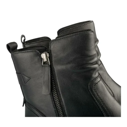 Bottines NOIR Femme CUIR Motif Uni Fermeture éclair