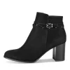 Bottines NOIR Femme Motif Clouté Fermeture éclair