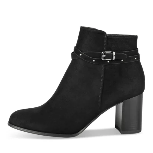 Bottines NOIR Femme Motif Clouté Fermeture éclair