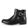 Bottines NOIR Femme Motif Animal Fermeture éclair