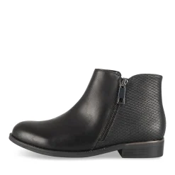 Bottines NOIR Femme Motif Animal Fermeture éclair