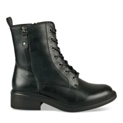 Bottines NOIR Femme Motif Uni Lacets