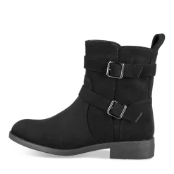 Bottines NOIR Femme Motif Uni Fermeture éclair