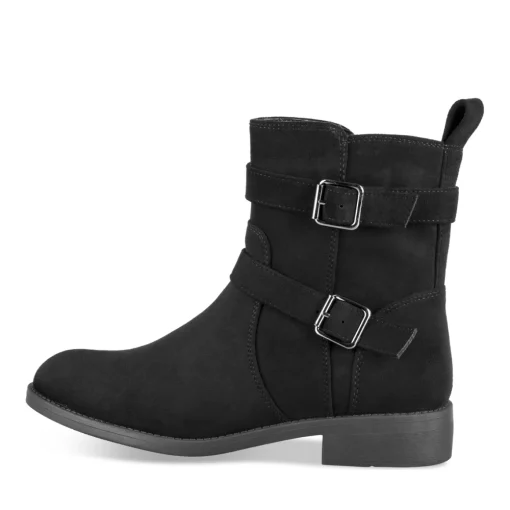 Bottines NOIR Femme Motif Uni Fermeture éclair