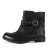 Bottines NOIR Femme Motif Animal Fermeture éclair