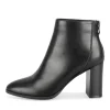 Bottines NOIR Femme Motif Uni A Enfiler