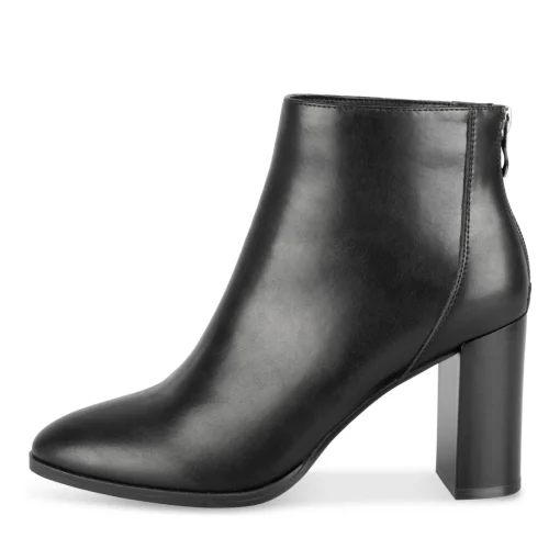 Bottines NOIR Femme Motif Uni A Enfiler