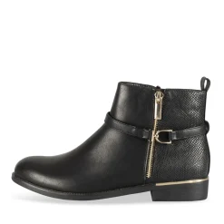 Bottines NOIR Femme Motif Uni Fermeture éclair