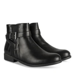 Bottines NOIR Femme Motif Animal Fermeture éclair