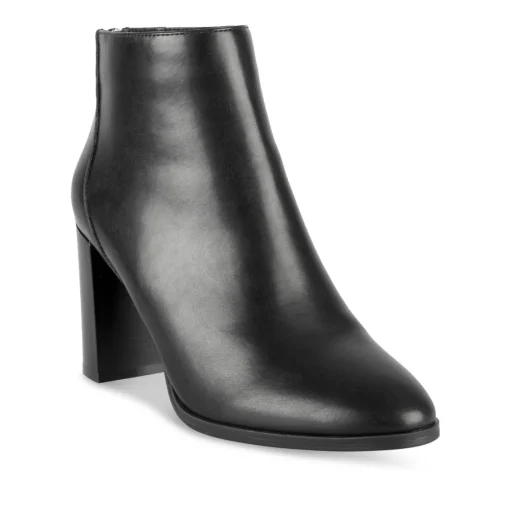 Bottines NOIR Femme Motif Uni A Enfiler