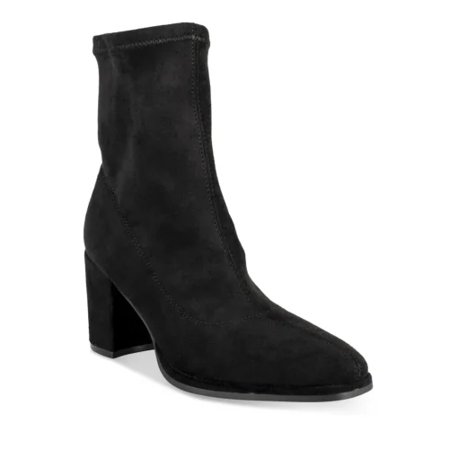 Bottines NOIR Femme Motif Uni A Enfiler