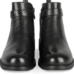 Bottines NOIR Femme Motif Uni Fermeture éclair
